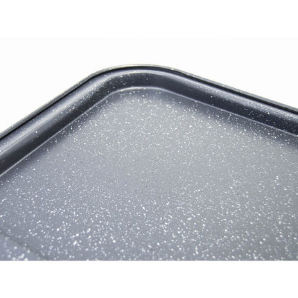 Meyerhoff Bakery rechthoekige springvorm/ bakvorm met opstaande rand 35 x 24 x 8,5 cm antraciet marmer