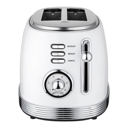 Botti Royal Line professionele retro 3 delige keukenapparaten set broodrooster waterkoker en blender wit