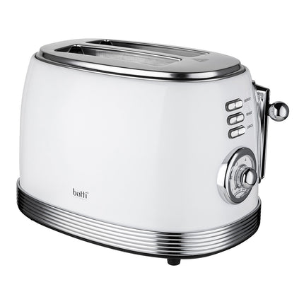 Botti Royal Line professionele retro 3 delige keukenapparaten set broodrooster waterkoker en blender wit