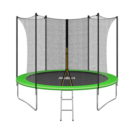 Rebel Jump ZAB0301 trampoline 312 cm inclusief inwendig veiligheidsnet en ladder tot 120kg groen