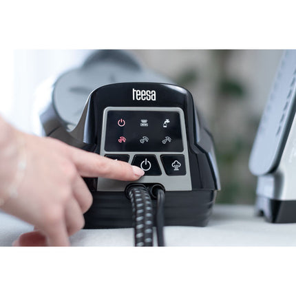 Teesa stoomstrijkijzer Smooth Steam S300 stoomgenerator 1,2 liter zwart TSA2030