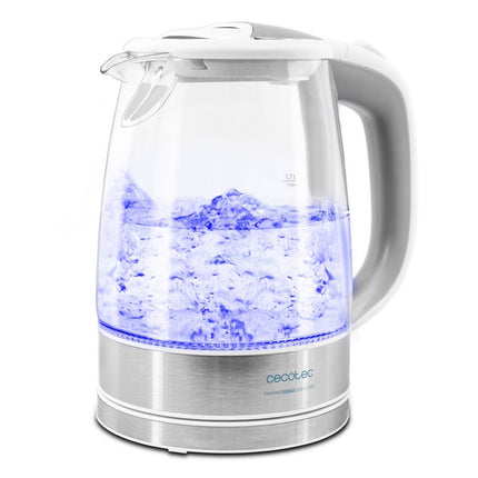 Cecotec waterkoker ThermoSense 350 Clear 1,7L 2200W wit/zilver