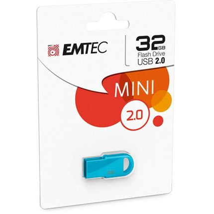 Emtec USB stick FlashDrive USB 2.0 mini 32GB Blauw