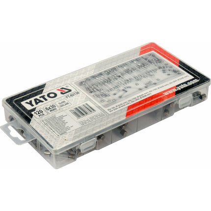 YATO glaszekeringen / buiszekeringen set 120-delig 6 x 30mm incl. opbergdoos YT-83130