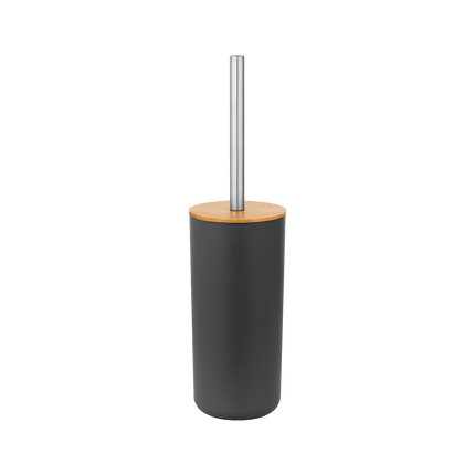 Teesa 6-delige badkamer accessoires set zwart/bamboo TSA0400-B